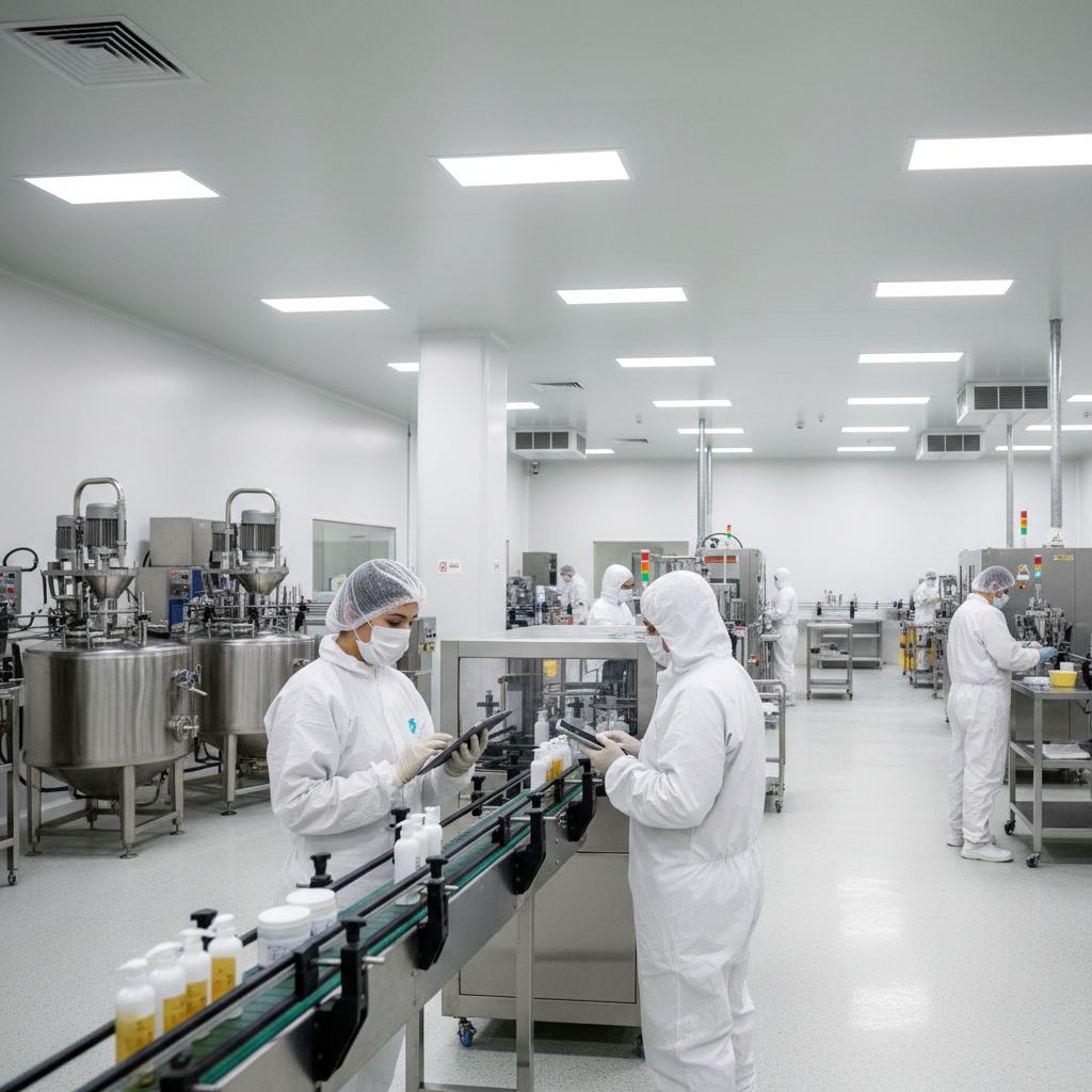 GMP 인증 화장품 제조 시설